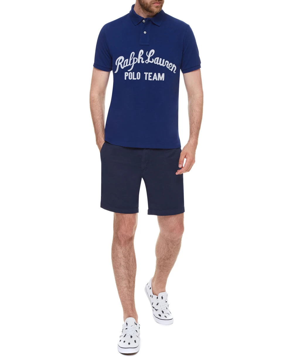Поло Polo Ralph Lauren 710835793001, синий цвет • Купить в интернет-магазине Kameron