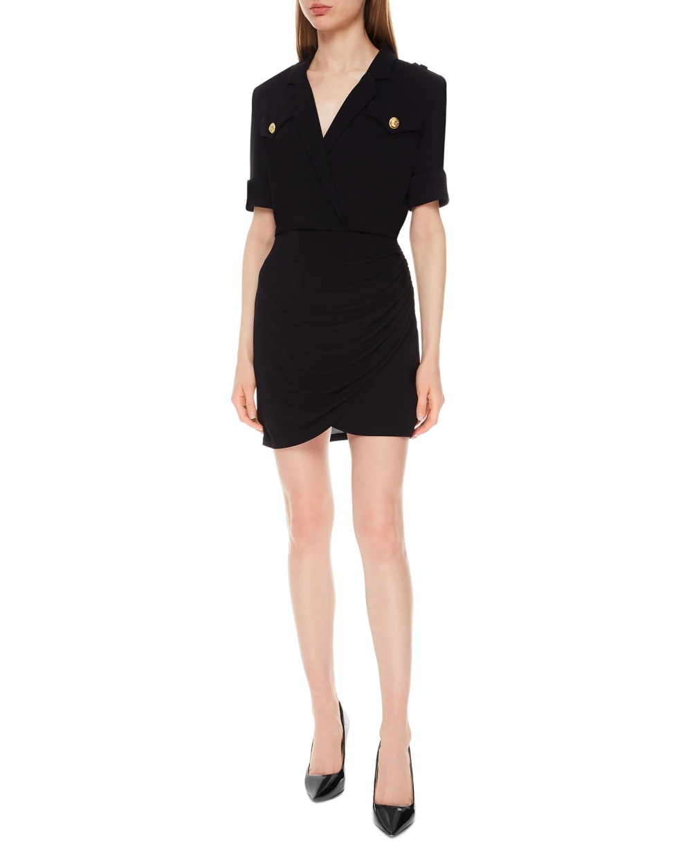 Платье Balmain VF16262J020, черный цвет • Купить в интернет-магазине Kameron