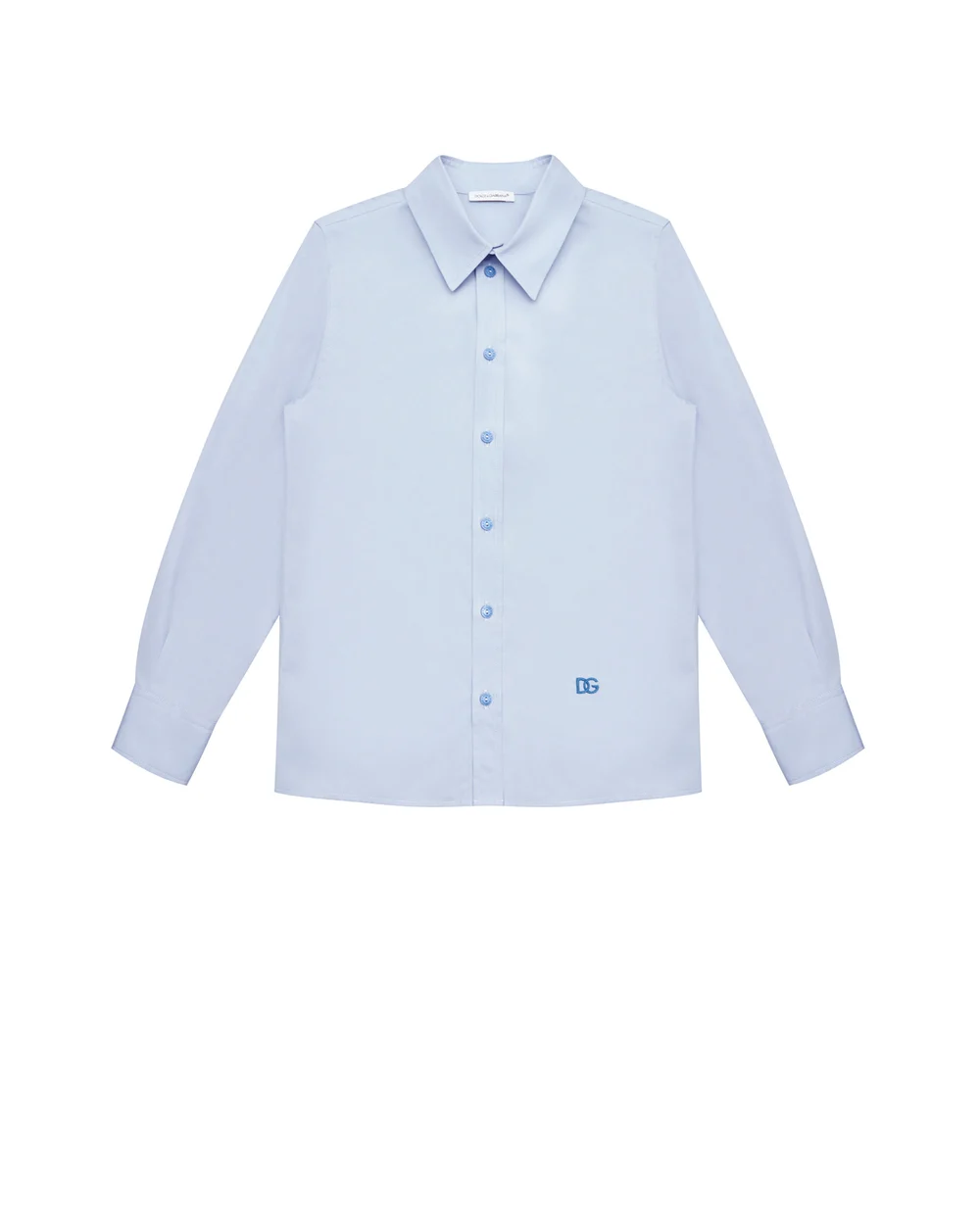 Детская рубашка Dolce&Gabbana Kids L43S48-G7BWI-S, голубой цвет • Купить в интернет-магазине Kameron