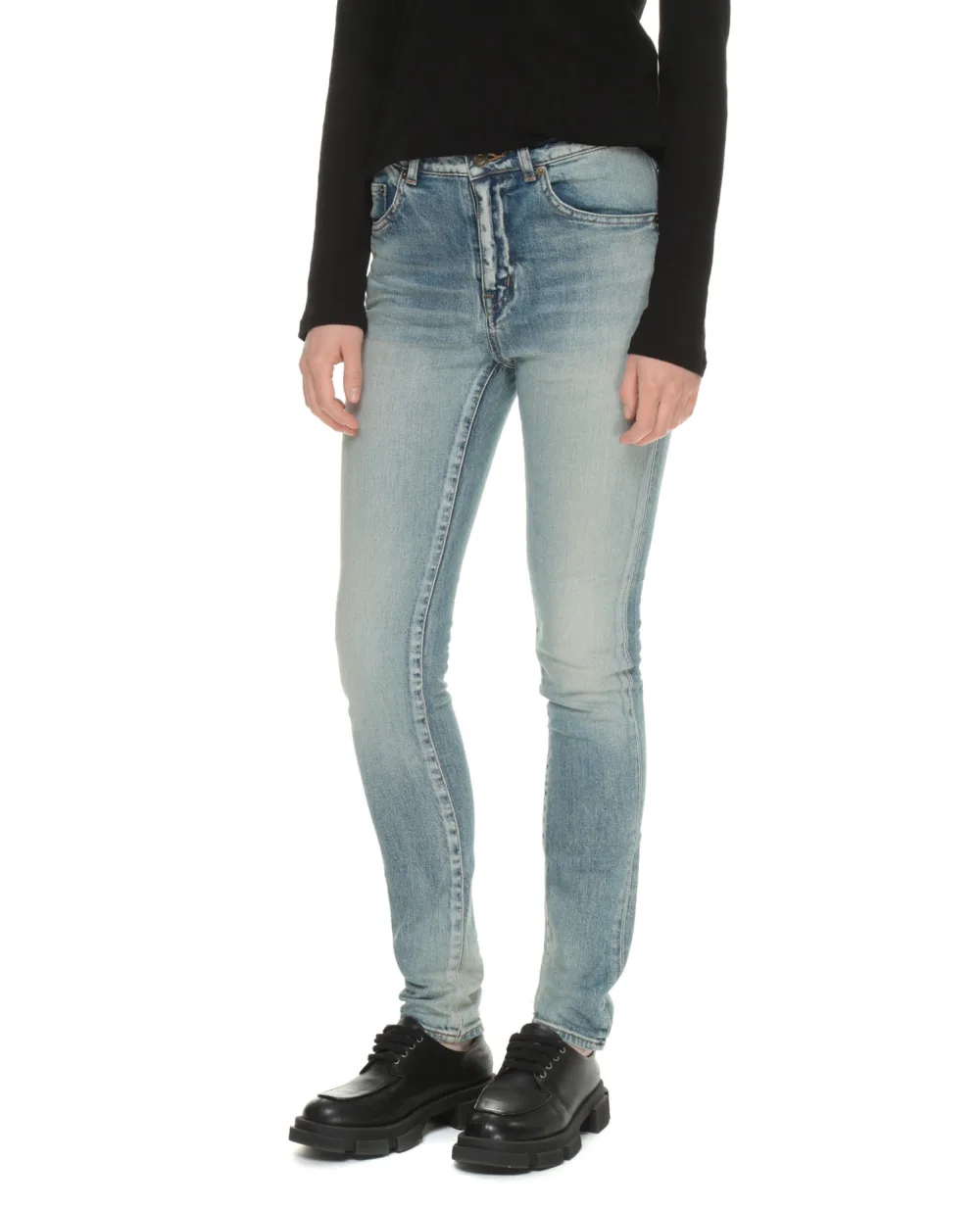 Джинсы Saint Laurent 527379-YO507, голубой цвет • Купить в интернет-магазине Kameron