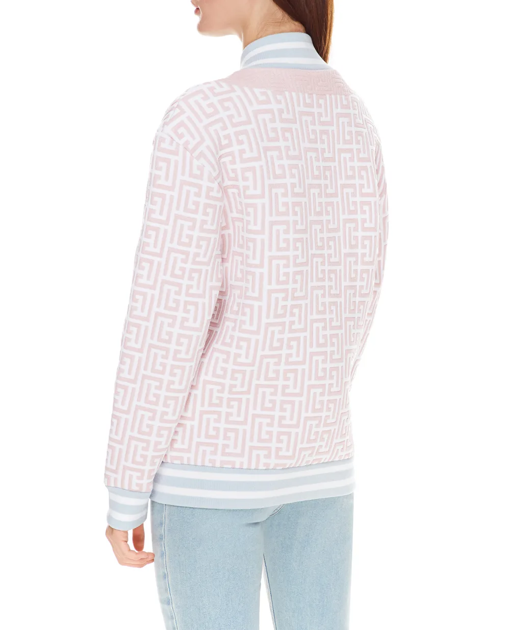 Бомбер Balmain WF1TF045K273, розовый цвет • Купить в интернет-магазине Kameron