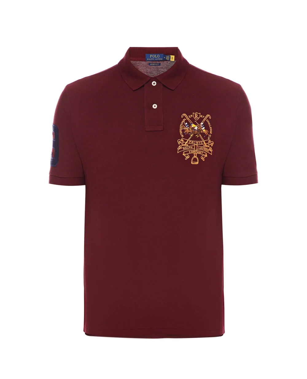 Поло Polo Ralph Lauren 710850303001, бордовый цвет • Купить в интернет-магазине Kameron