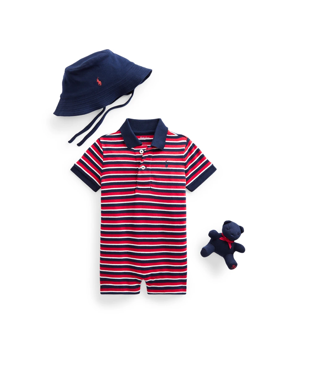Подарочный набор (панама, футболка, игрушка) Polo Ralph Lauren Kids 320836335001, разноцветный цвет • Купить в интернет-магазине Kameron