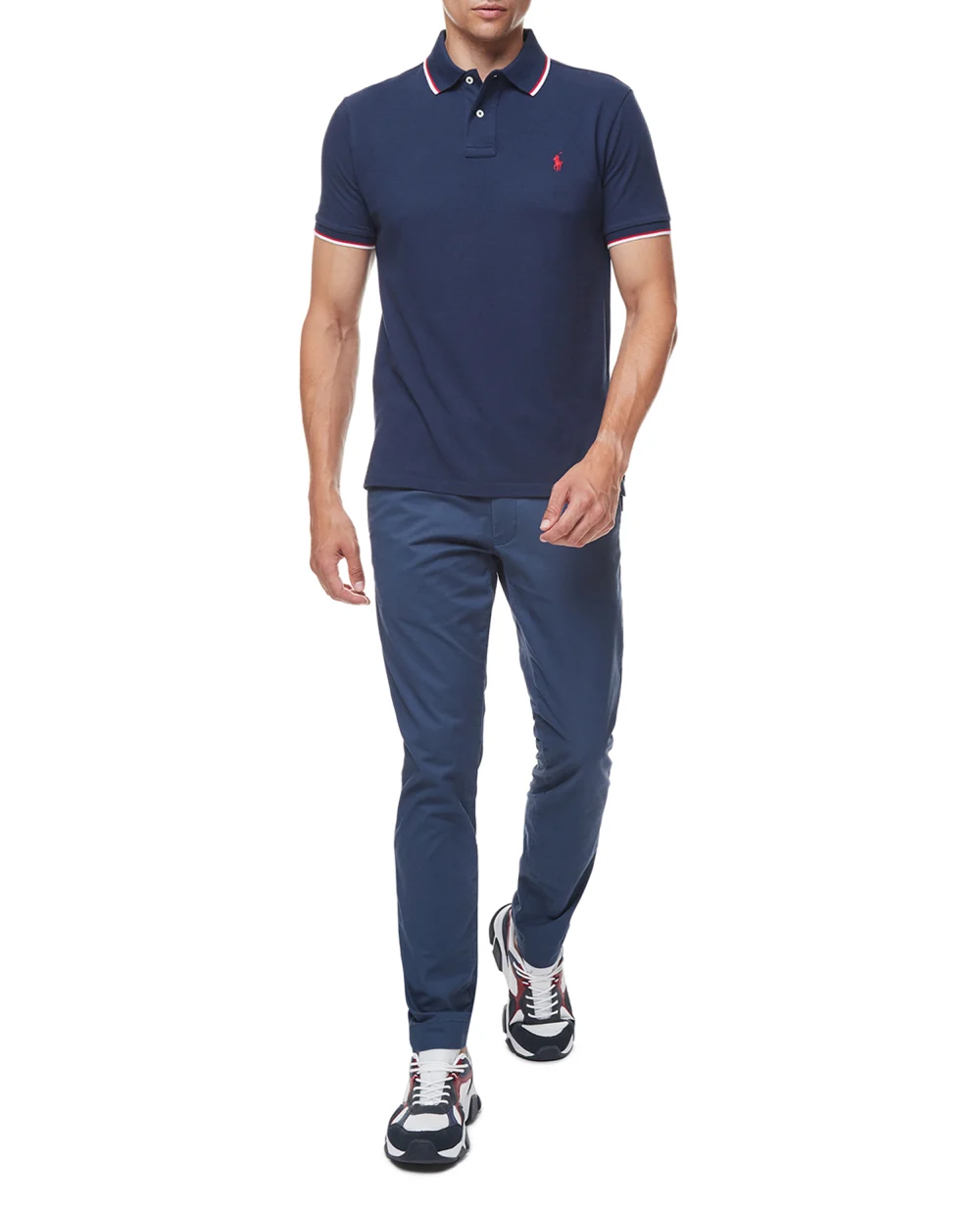 Поло Polo Ralph Lauren 710842621003, синий цвет • Купить в интернет-магазине Kameron