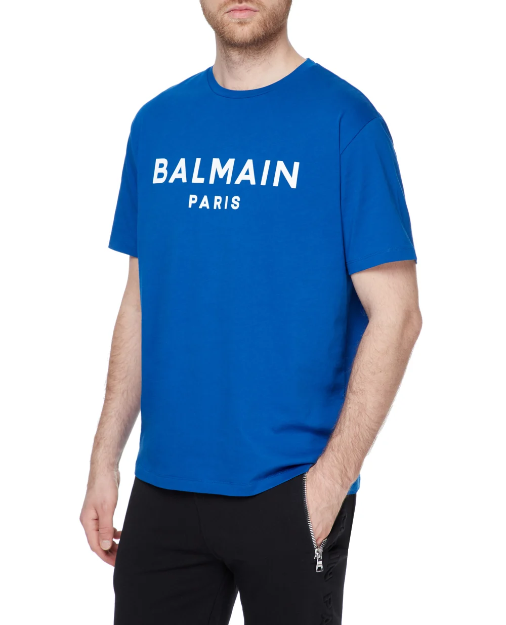 Футболка Balmain AH1EG000BB73, синий цвет • Купить в интернет-магазине Kameron
