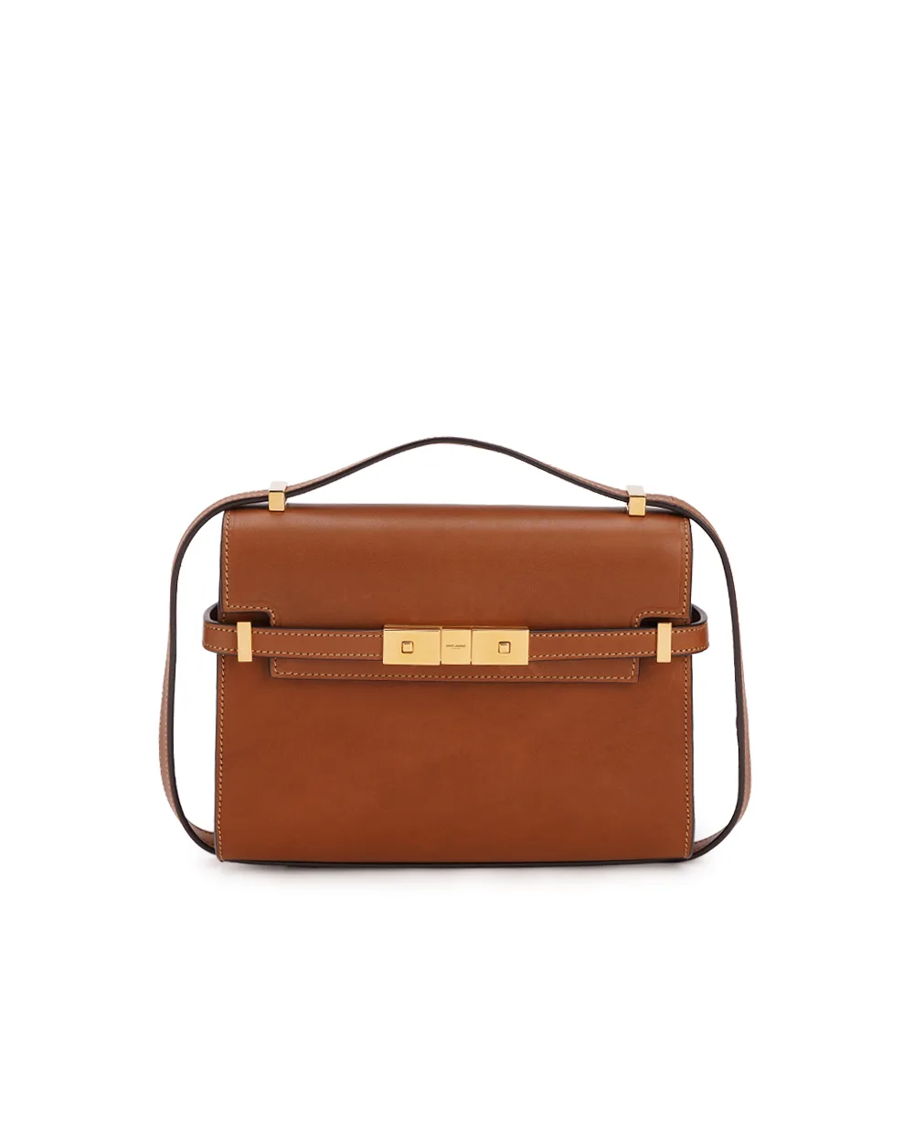 Кожаная сумка Manhattan Mini Saint Laurent 727766-AACQ3, коричневый цвет • Купить в интернет-магазине Kameron