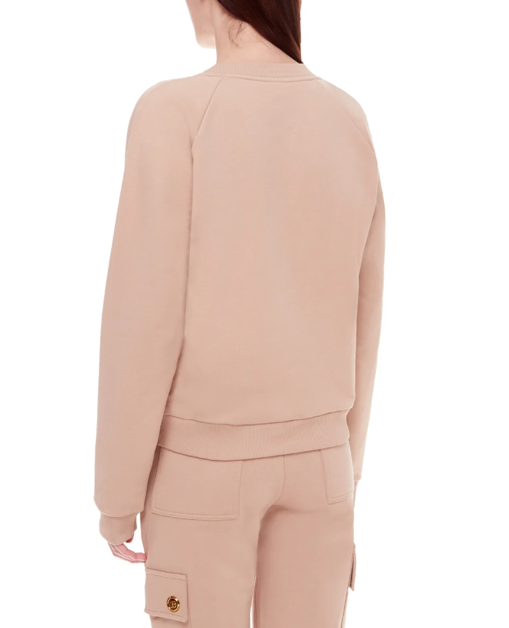 Свитшот Balmain XF1JQ001BB02, бежевый цвет • Купить в интернет-магазине Kameron