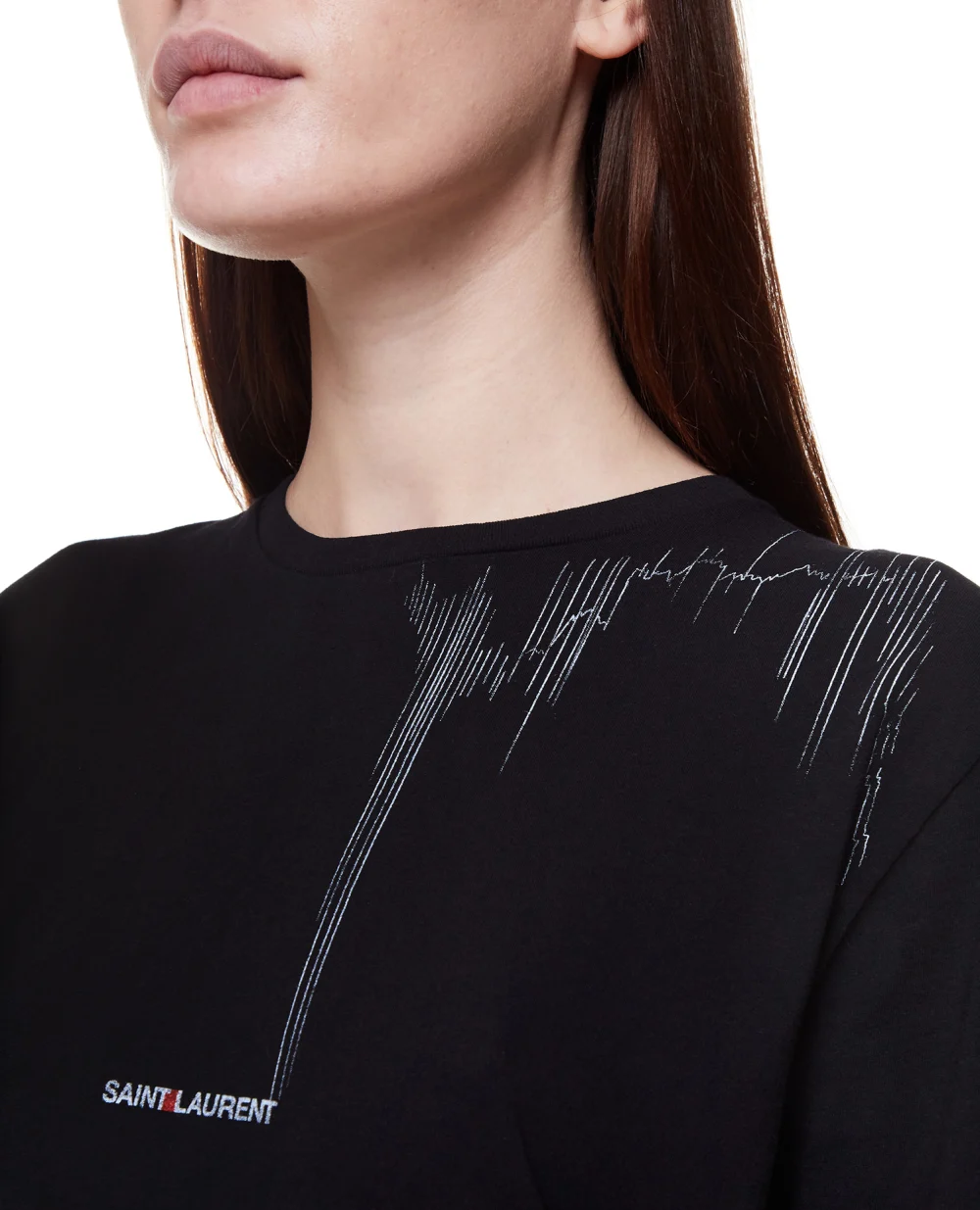 Футболка Saint Laurent 673437-Y36MA, черный цвет • Купить в интернет-магазине Kameron