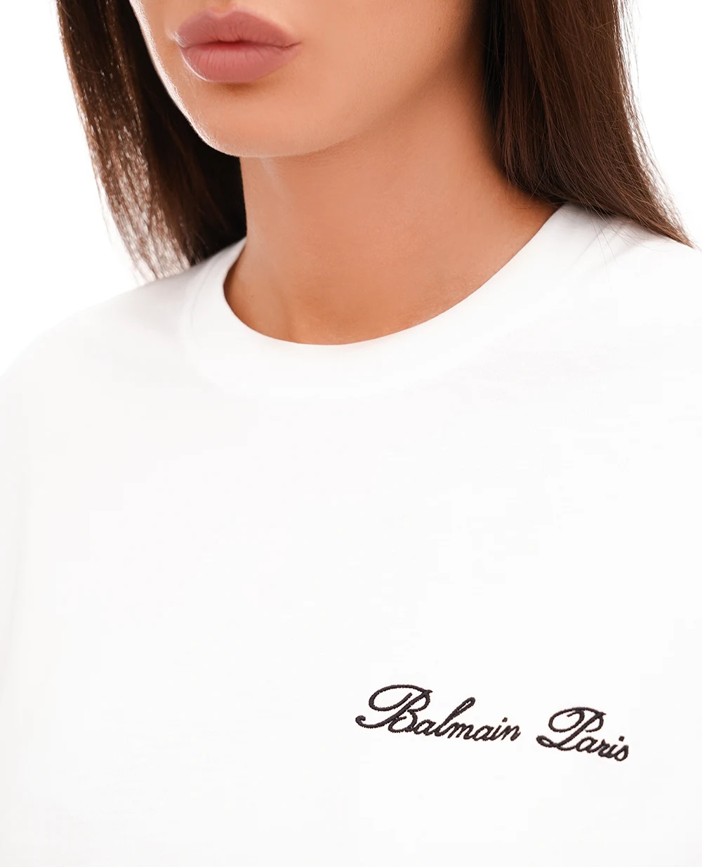 Футболка Balmain DF1EE020BC78, белый цвет • Купить в интернет-магазине Kameron