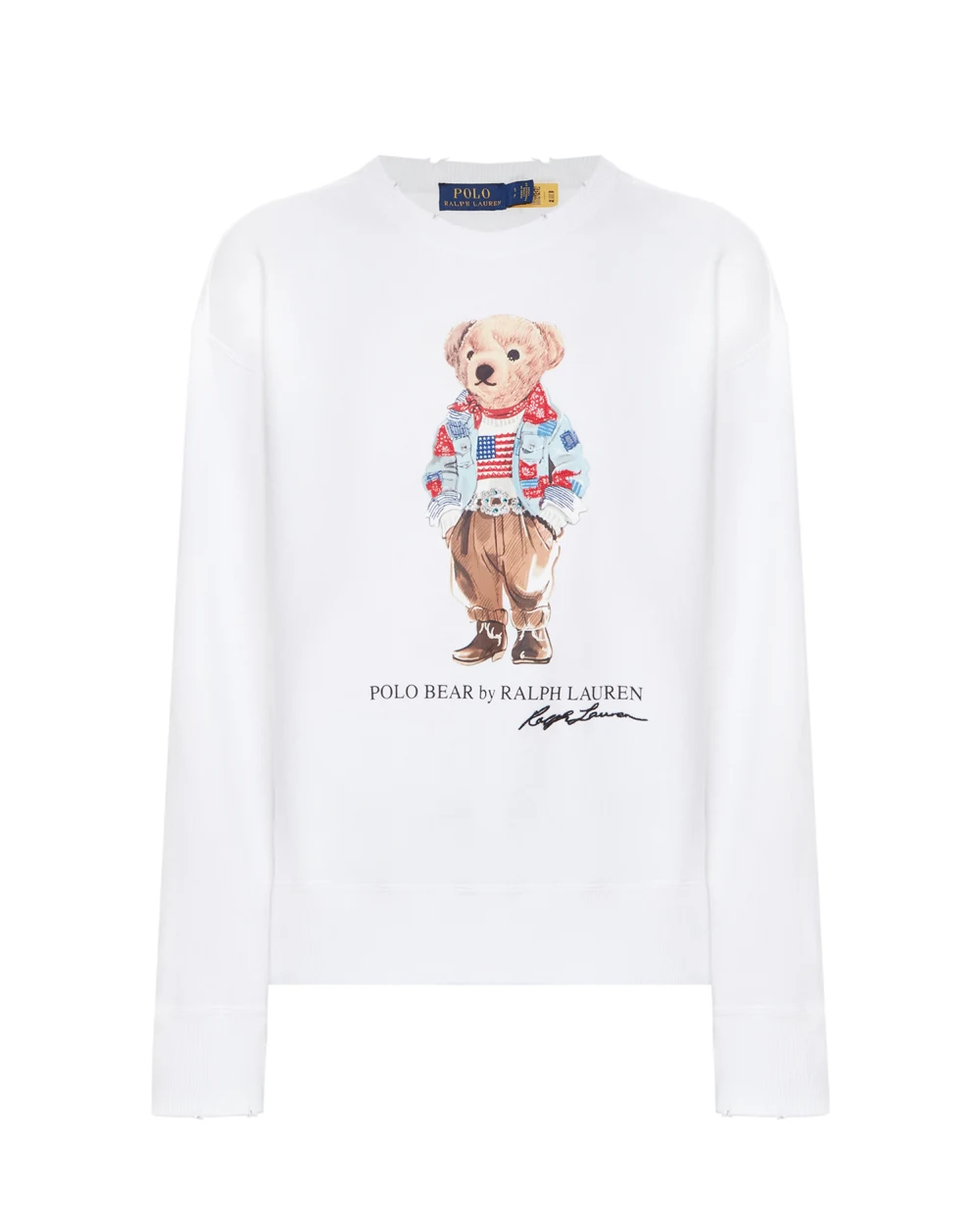 Свитшот Polo Ralph Lauren 211843273001, белый цвет • Купить в интернет-магазине Kameron