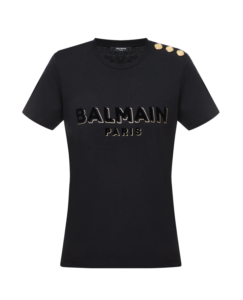 Футболка Balmain AF1EF005BC07, черный цвет • Купить в интернет-магазине Kameron