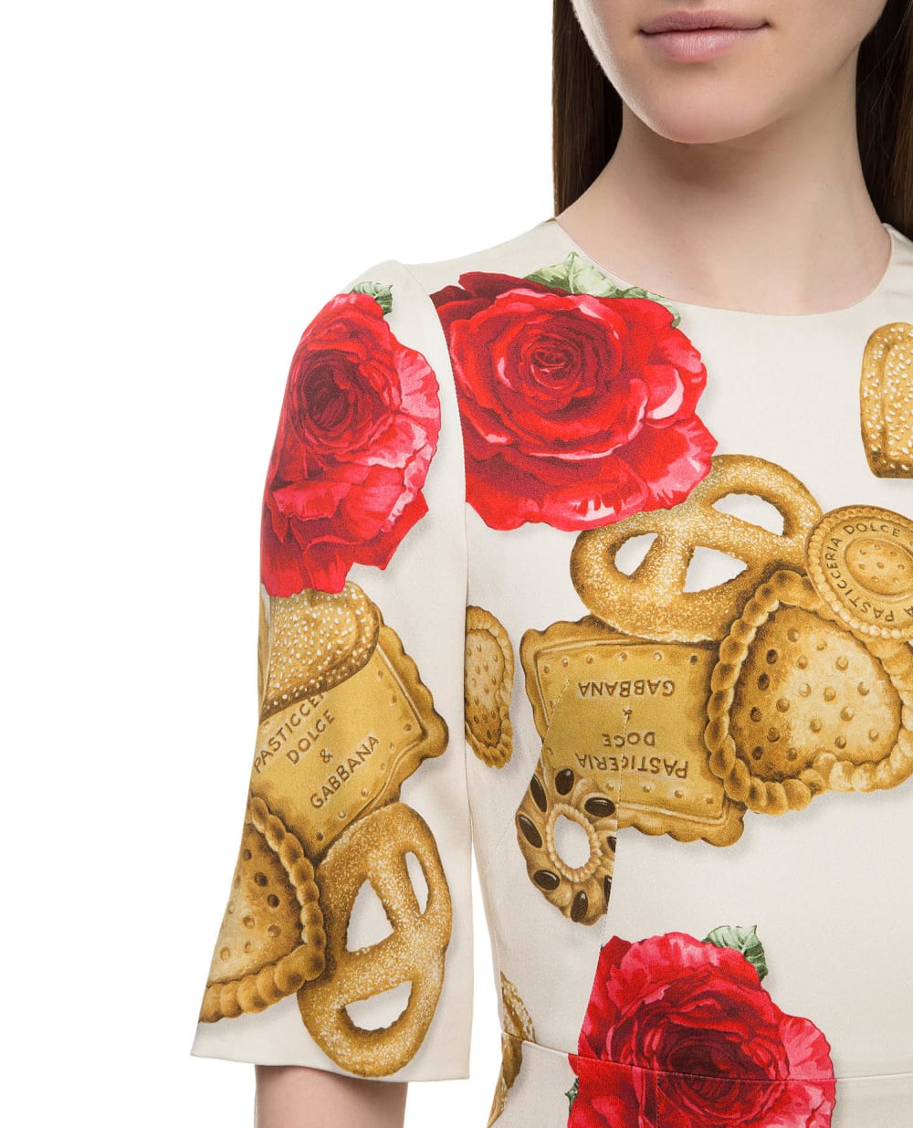 Платье Dolce&Gabbana F68I2T-FSRJH, белый цвет • Купить в интернет-магазине Kameron