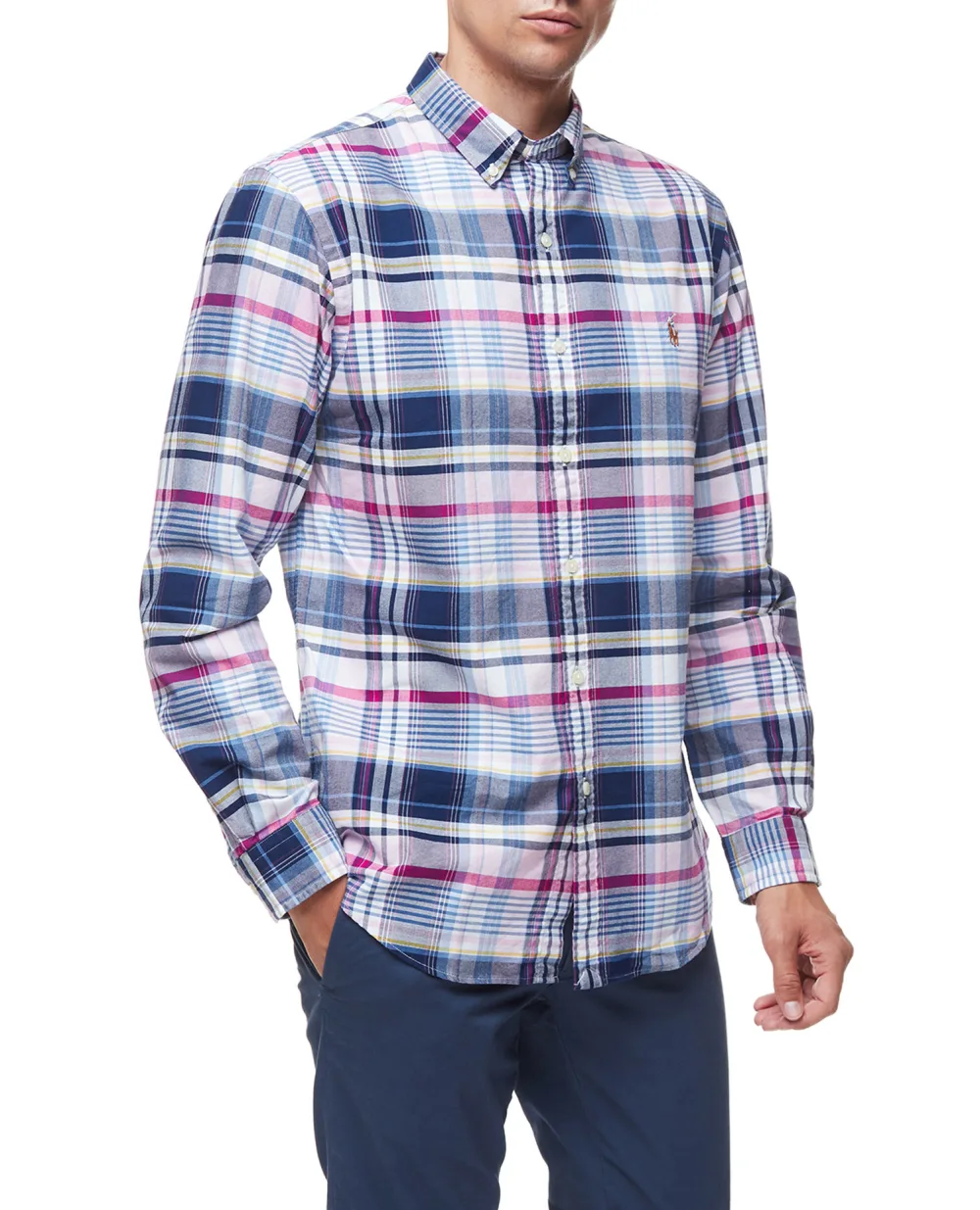 Рубашка Polo Ralph Lauren 710844537003, разноцветный цвет • Купить в интернет-магазине Kameron