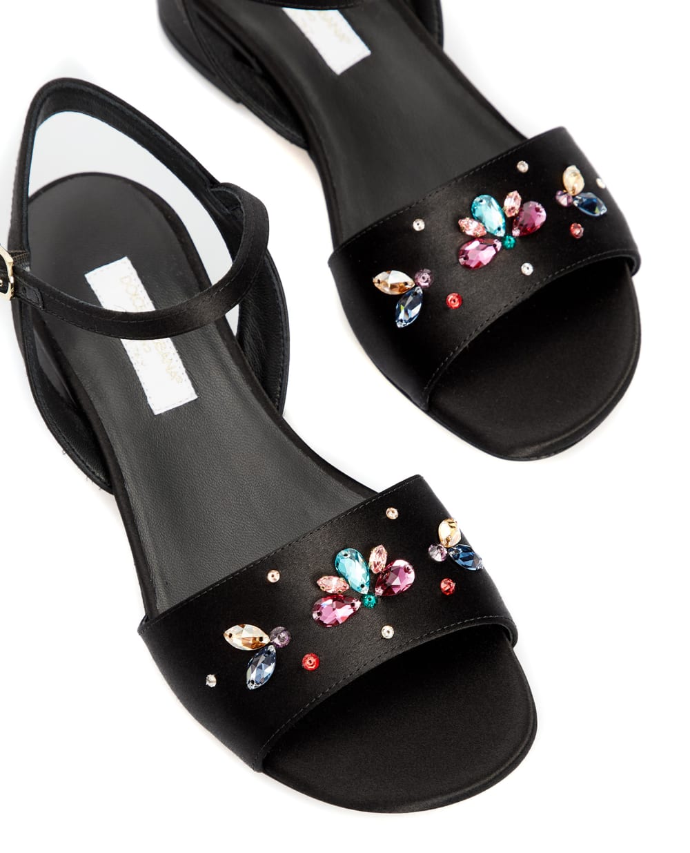 Босоножки Dolce&Gabbana Kids D10935-AO975-M, черный цвет • Купить в интернет-магазине Kameron
