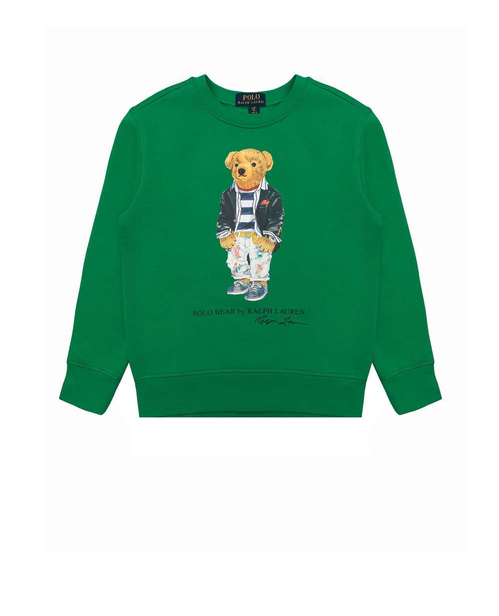 Детский свитшот Polo Ralph Lauren Kids 322858888001, зеленый цвет • Купить в интернет-магазине Kameron