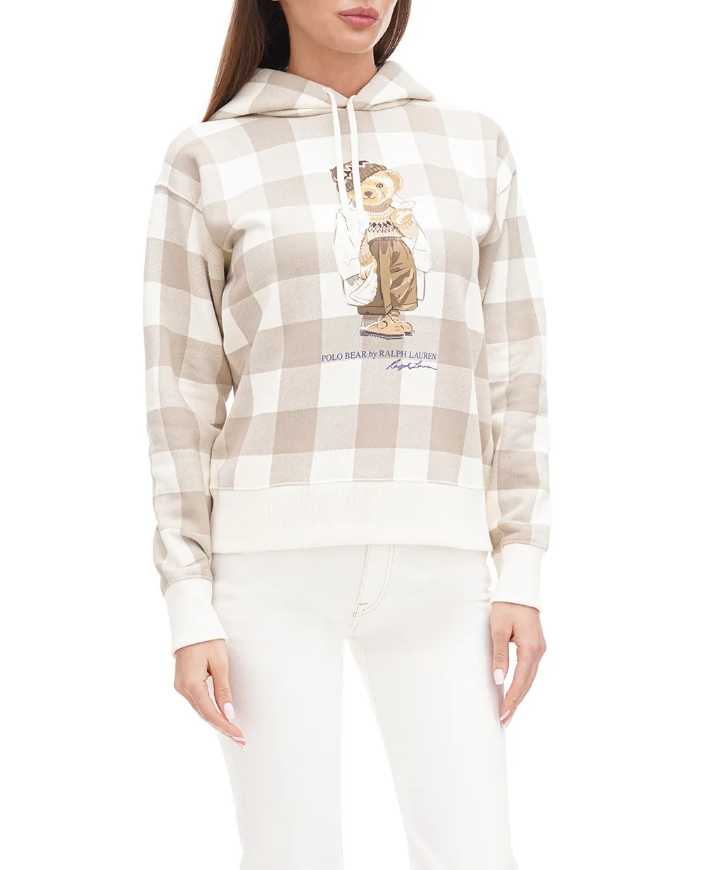 Худи Polo Bear Polo Ralph Lauren 211916133001, молочный цвет • Купить в интернет-магазине Kameron