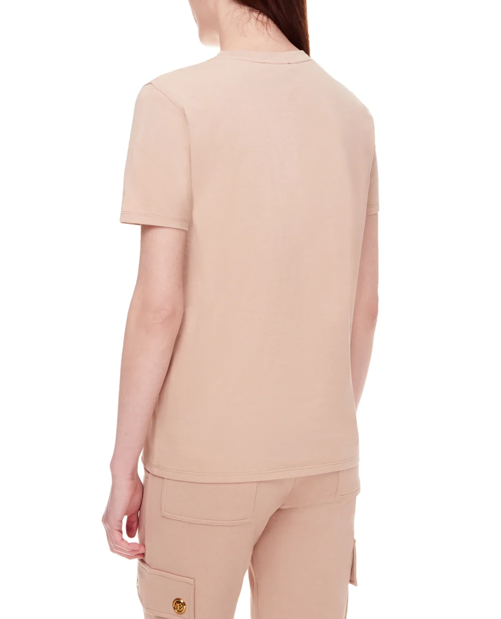 Футболка Balmain XF1EF000BB02, бежевый цвет • Купить в интернет-магазине Kameron