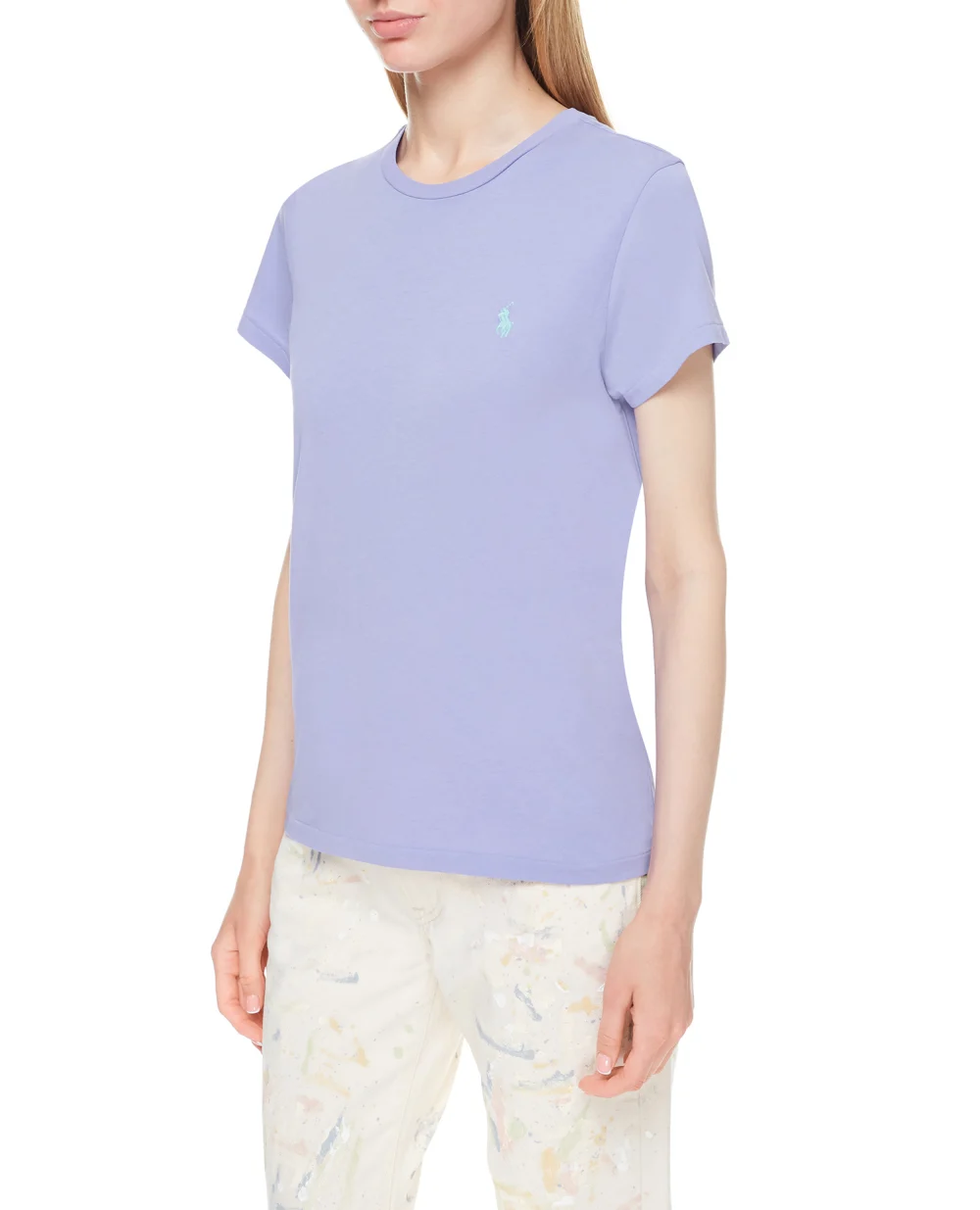 Футболка Polo Ralph Lauren 211734144046, сиреневый цвет • Купить в интернет-магазине Kameron