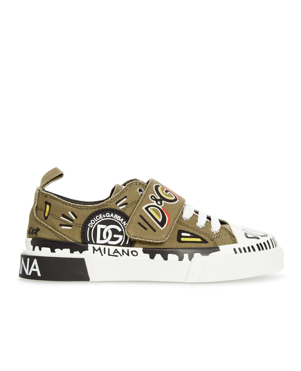 Кеды Dolce&Gabbana Kids DA5010-AO992-M, зеленый цвет • Купить в интернет-магазине Kameron