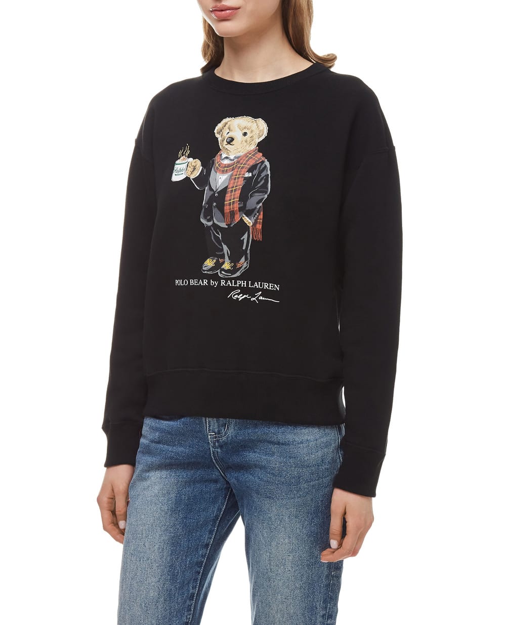 Свитшот Polo Ralph Lauren 211823689001, черный цвет • Купить в интернет-магазине Kameron