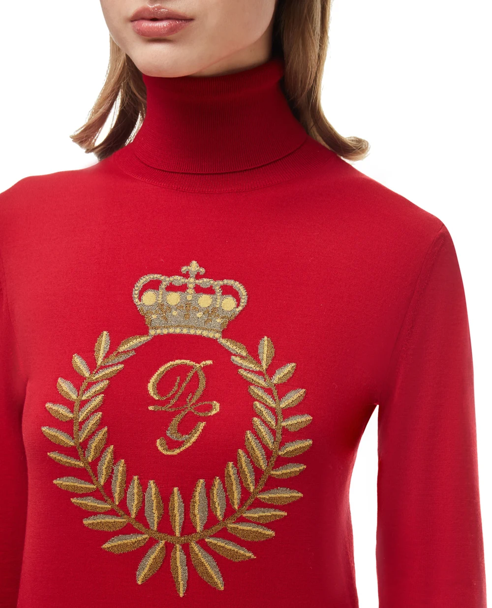 Шерстяной гольф Dolce&Gabbana FX831T-JAM0J, красный цвет • Купить в интернет-магазине Kameron