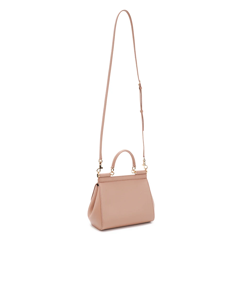 Кожаная сумка Sicily Medium Dolce&Gabbana BB6003-AN767, бежевый цвет • Купить в интернет-магазине Kameron