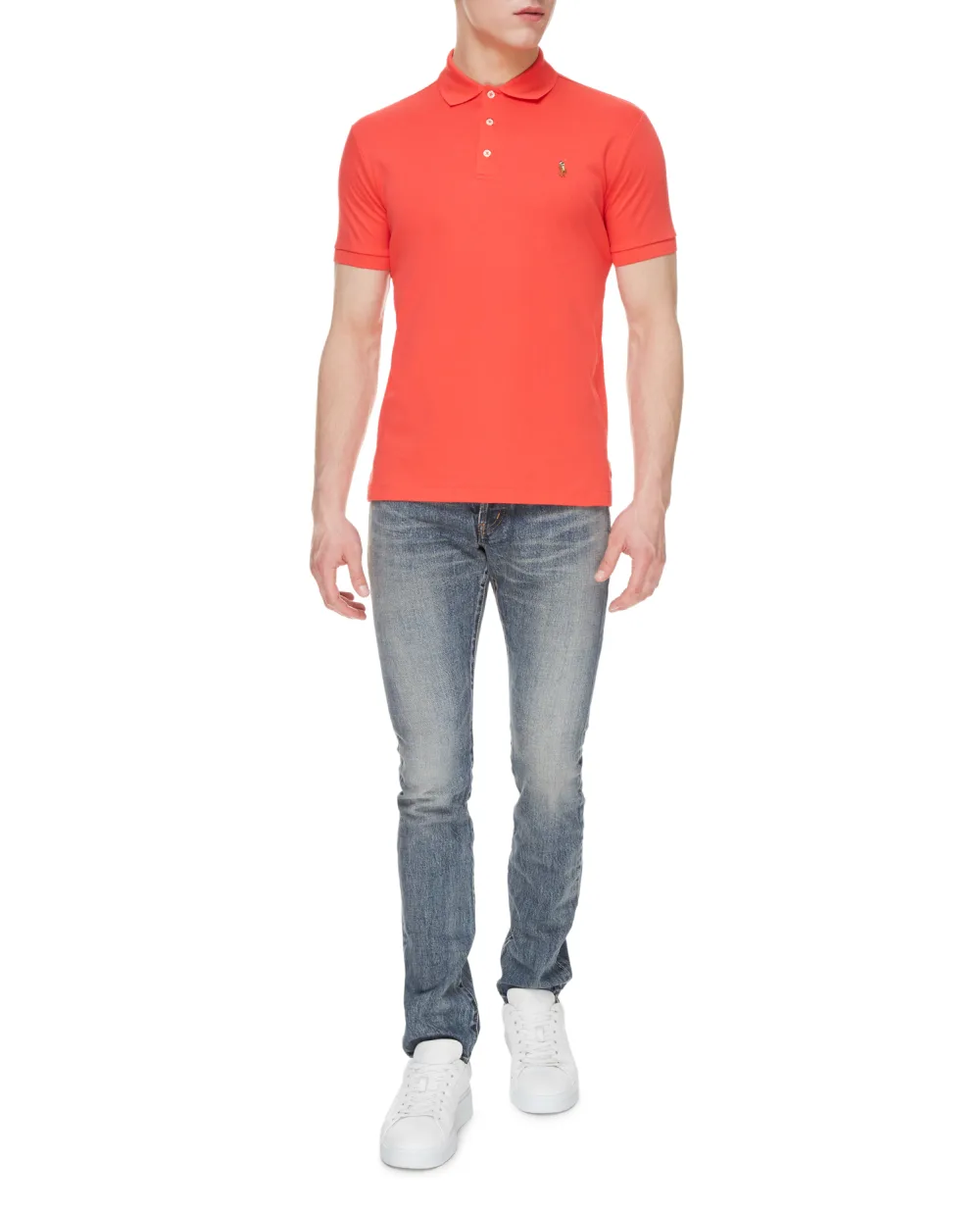 Поло Polo Ralph Lauren 710704319090, красный цвет • Купить в интернет-магазине Kameron