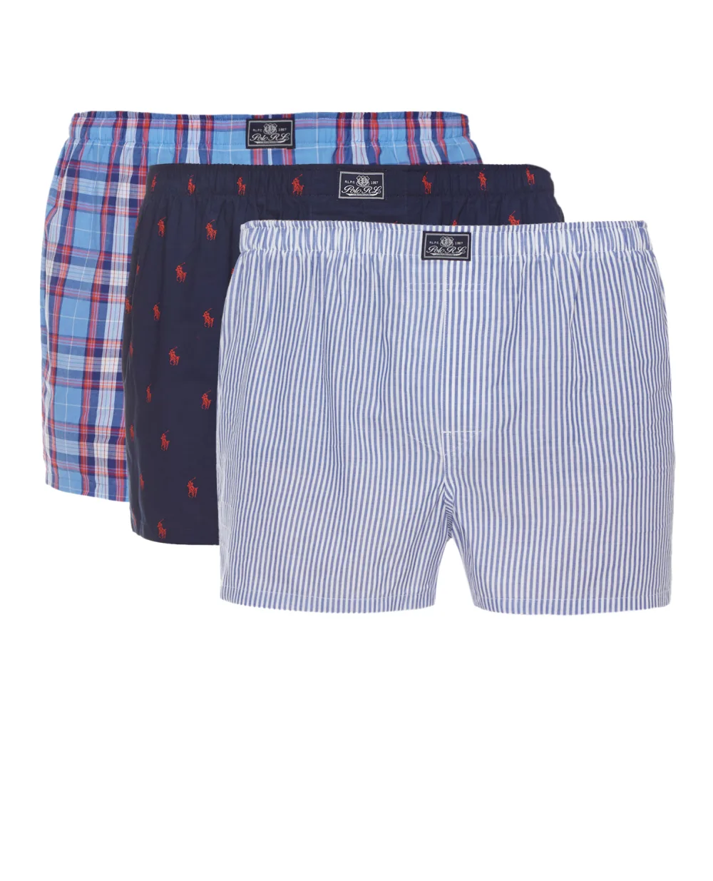 Трусы (3 шт) Polo Ralph Lauren 714830273004, разноцветный цвет • Купить в интернет-магазине Kameron