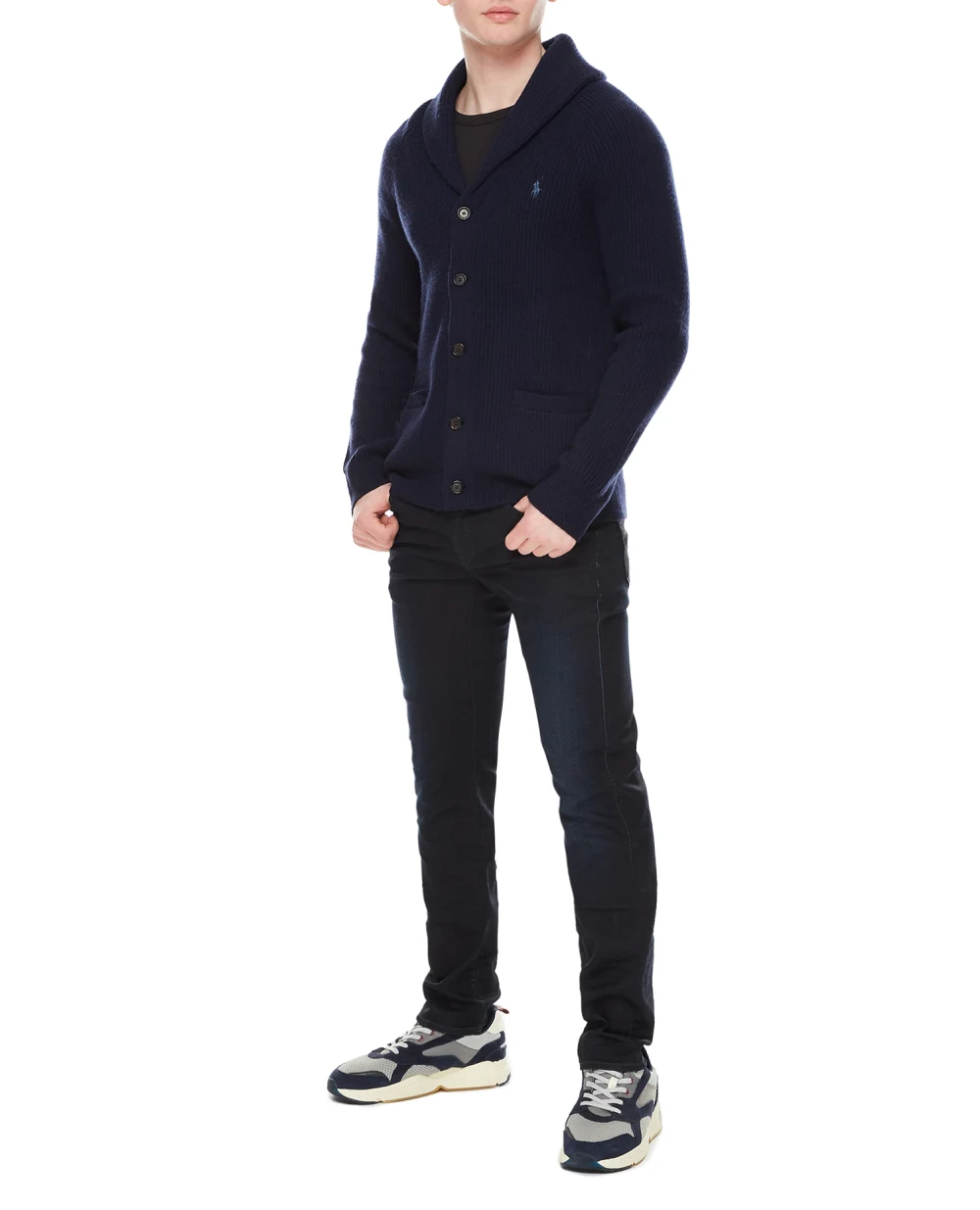 Шерстяной кардиган Polo Ralph Lauren 710876855001, темно-синий цвет • Купить в интернет-магазине Kameron