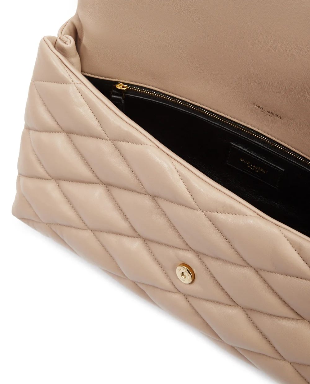 Кожаная сумка Sade Saint Laurent 655004-1EL01-, бежевый цвет • Купить в интернет-магазине Kameron