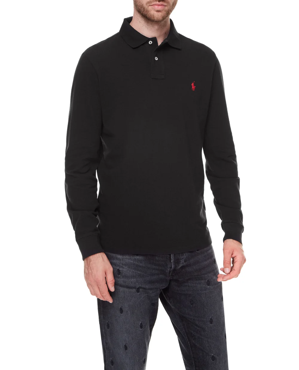 Поло Polo Ralph Lauren 710680790045, черный цвет • Купить в интернет-магазине Kameron