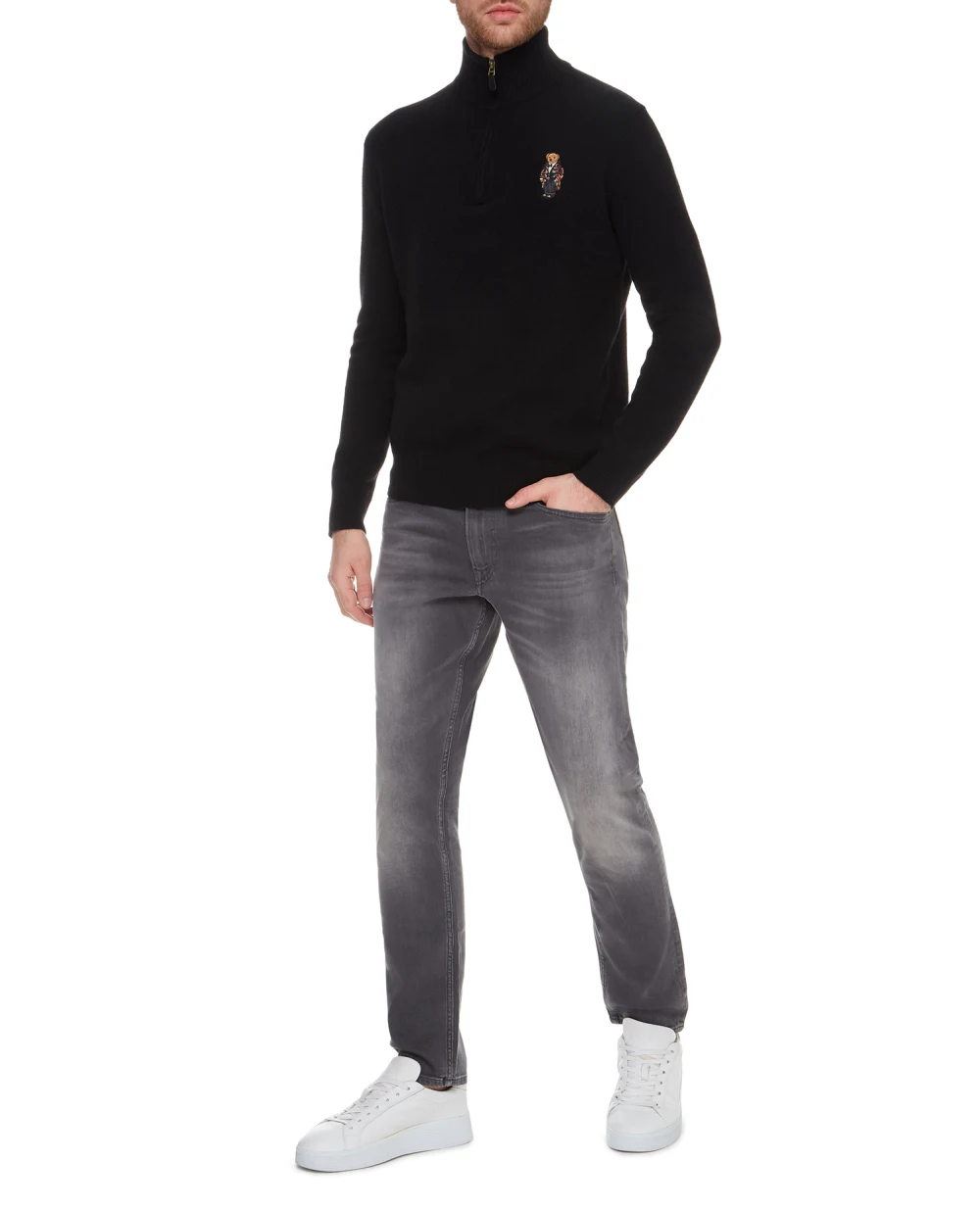 Шерстяной джемпер Polo Ralph Lauren 710810823001, черный цвет • Купить в интернет-магазине Kameron