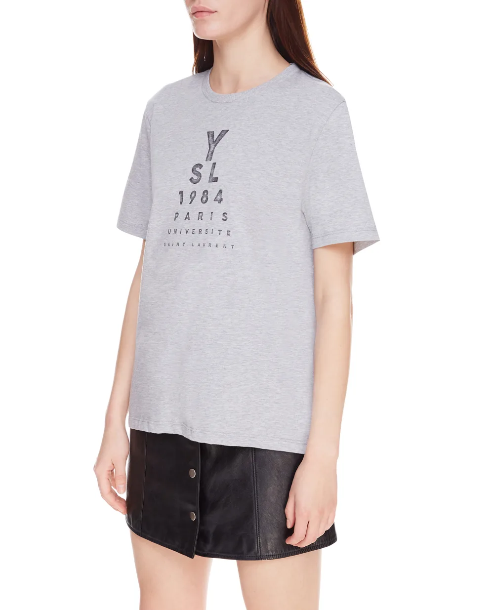 Футболка Saint Laurent 673414-Y36LY, серый цвет • Купить в интернет-магазине Kameron