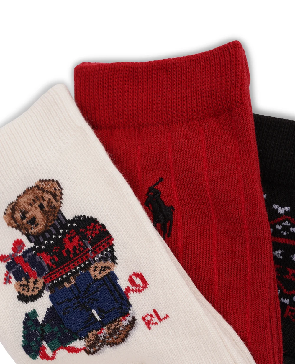 Детские носки Polo Bear (3 пары) Polo Ralph Lauren Kids 444927579001, разноцветный цвет • Купить в интернет-магазине Kameron