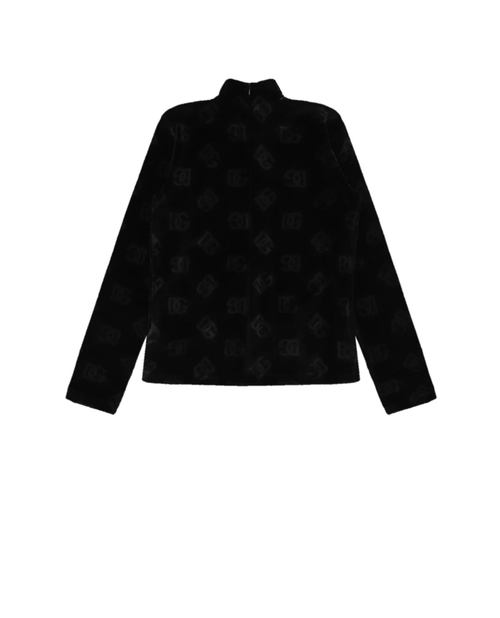 Детский гольф Dolce&Gabbana Kids L5JTKE-G7F9V-B, черный цвет • Купить в интернет-магазине Kameron