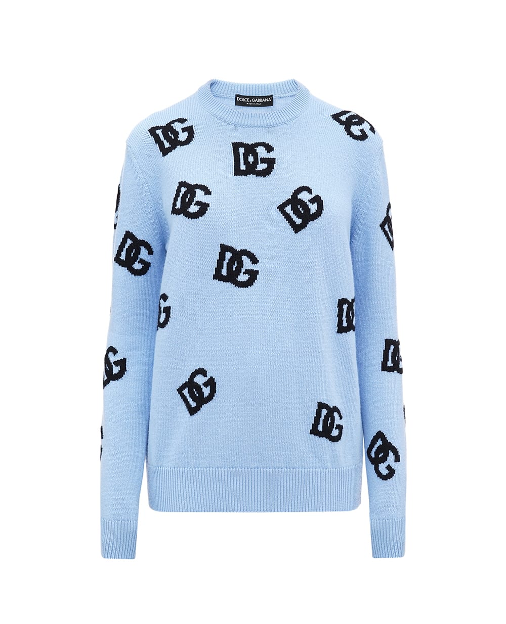 Свитер Dolce&Gabbana FXX06T-JCVZL, голубой цвет • Купить в интернет-магазине Kameron