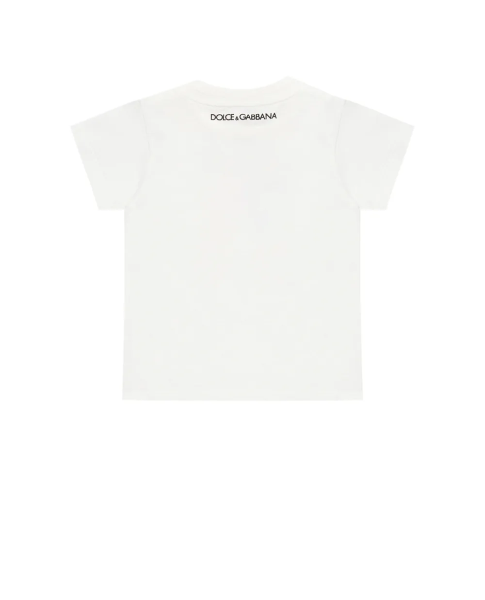 Футболка Dolce&Gabbana Kids L1JT7W-G7YFK, белый цвет • Купить в интернет-магазине Kameron