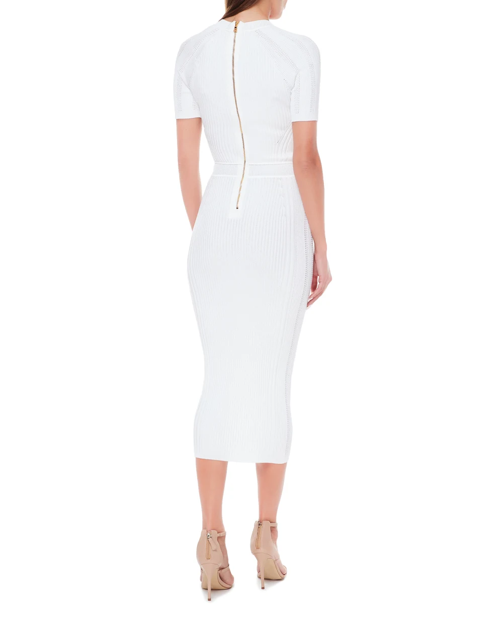 Платье Balmain BF1RK060KE18, белый цвет • Купить в интернет-магазине Kameron