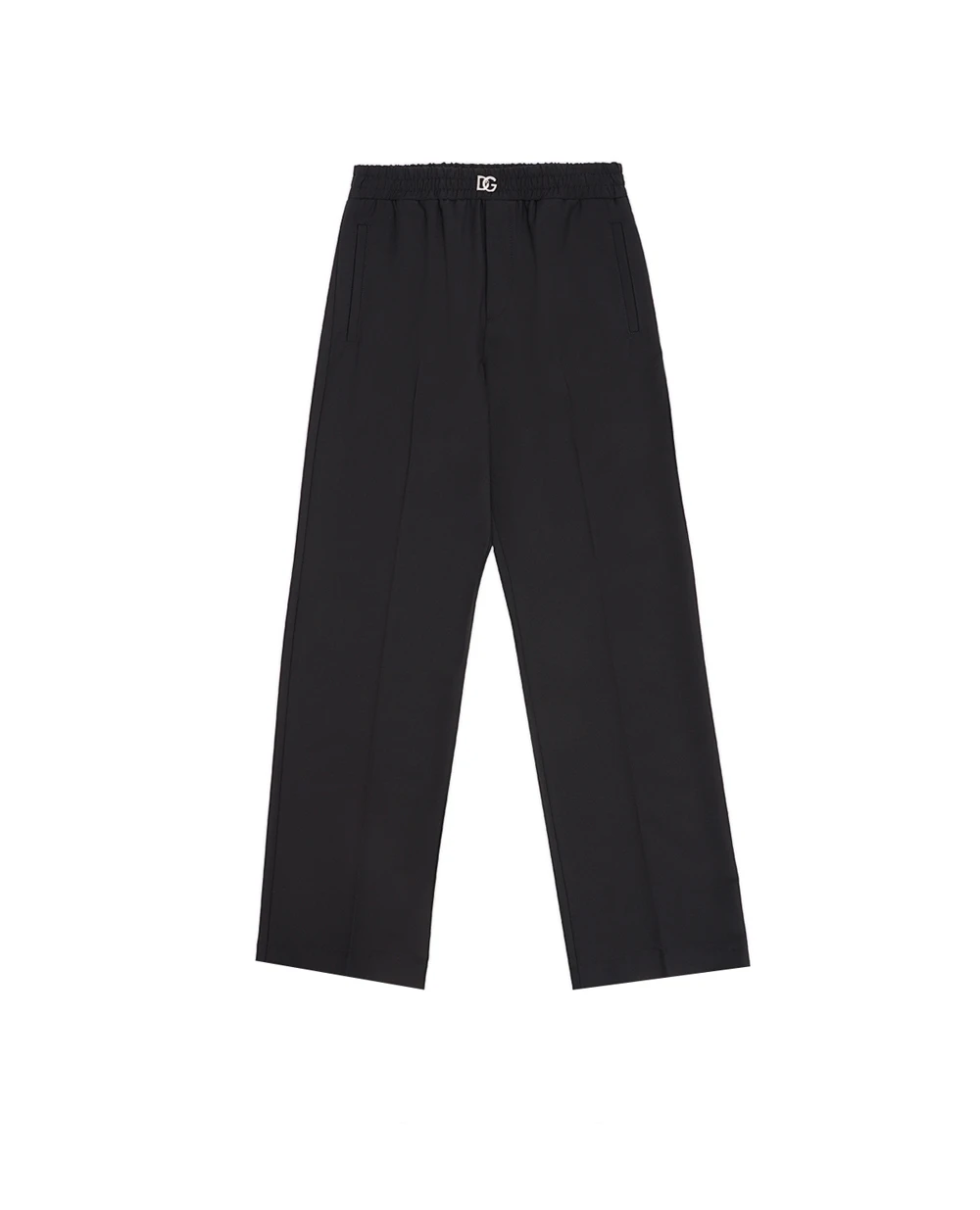Детские шерстяные брюки Dolce&Gabbana Kids L53P35-G7K5E-B, черный цвет • Купить в интернет-магазине Kameron