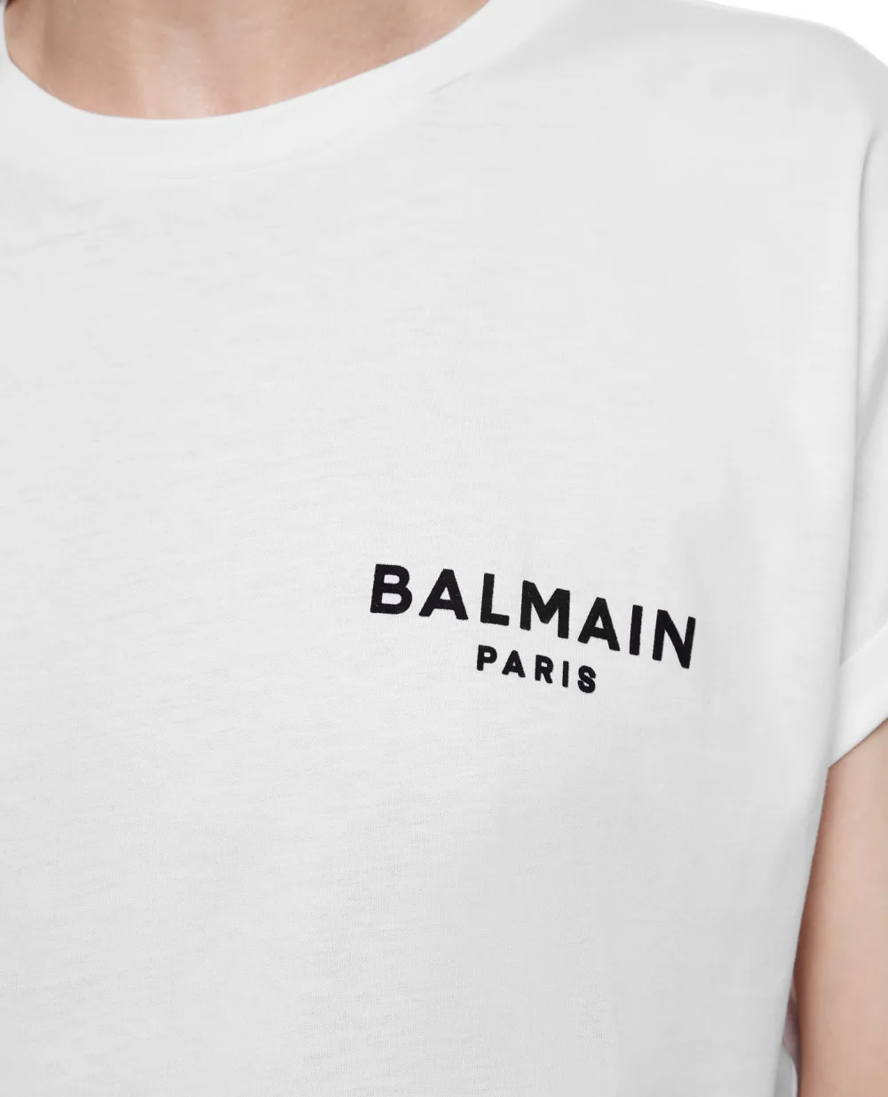 Футболка Balmain WF1EE005B013, белый цвет • Купить в интернет-магазине Kameron
