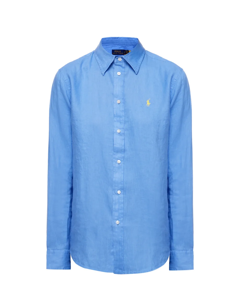 Льняная рубашка Polo Ralph Lauren 211827658010, синий цвет • Купить в интернет-магазине Kameron