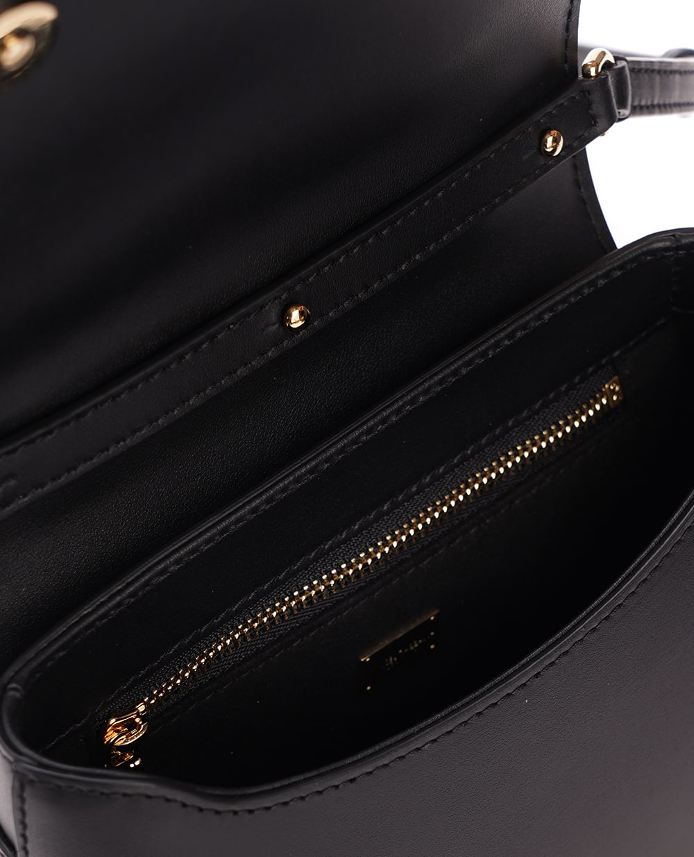 Кожаная сумка DG Logo Mini Dolce&Gabbana BB7568-AW576, черный цвет • Купить в интернет-магазине Kameron