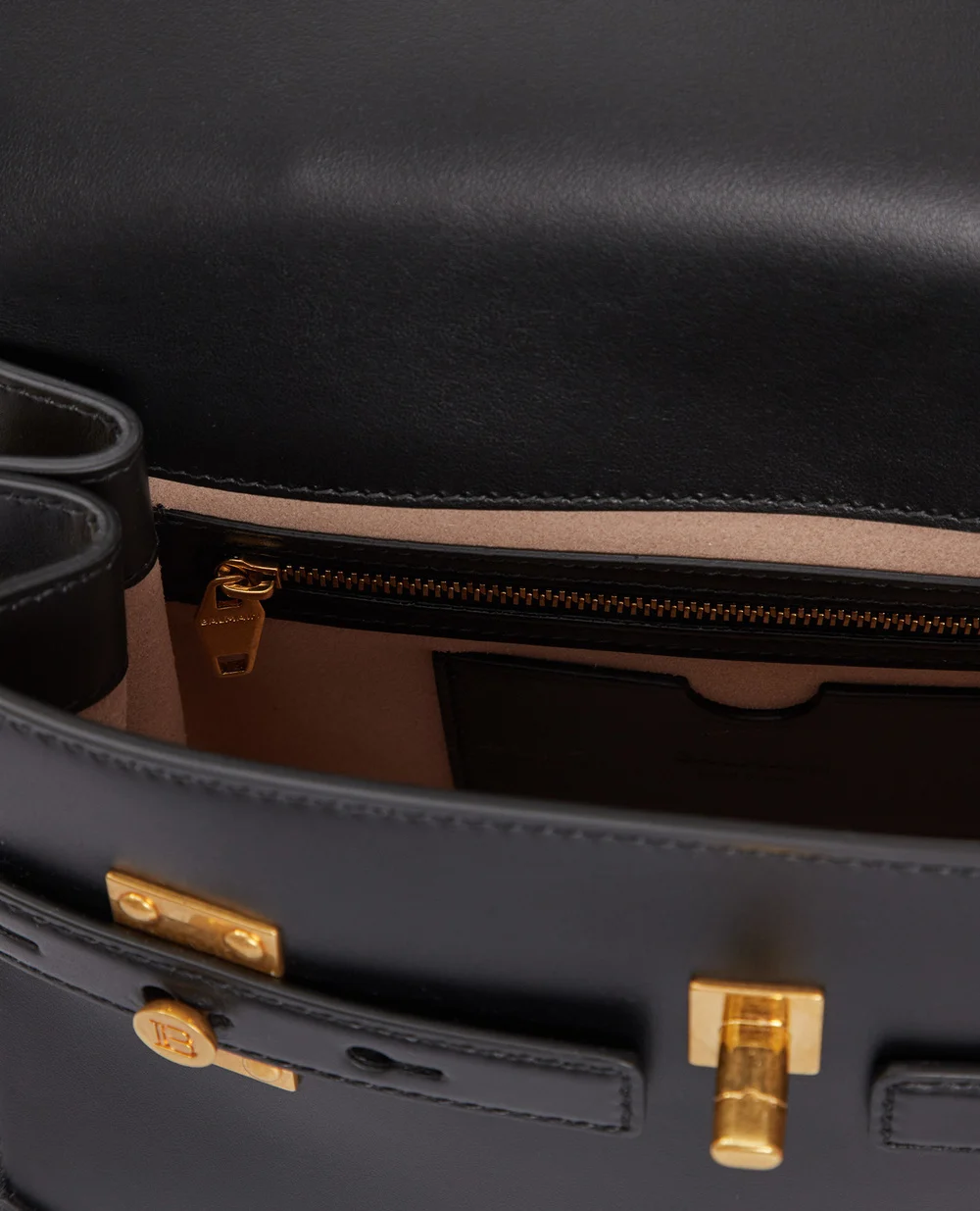 Кожаная сумка B-Buzz 23 Balmain CN1DB526LAVE, черный цвет • Купить в интернет-магазине Kameron
