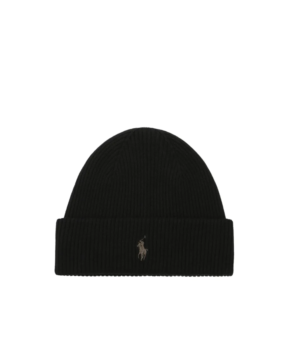 Шерстяная шапка Polo Ralph Lauren 710814065002, черный цвет • Купить в интернет-магазине Kameron