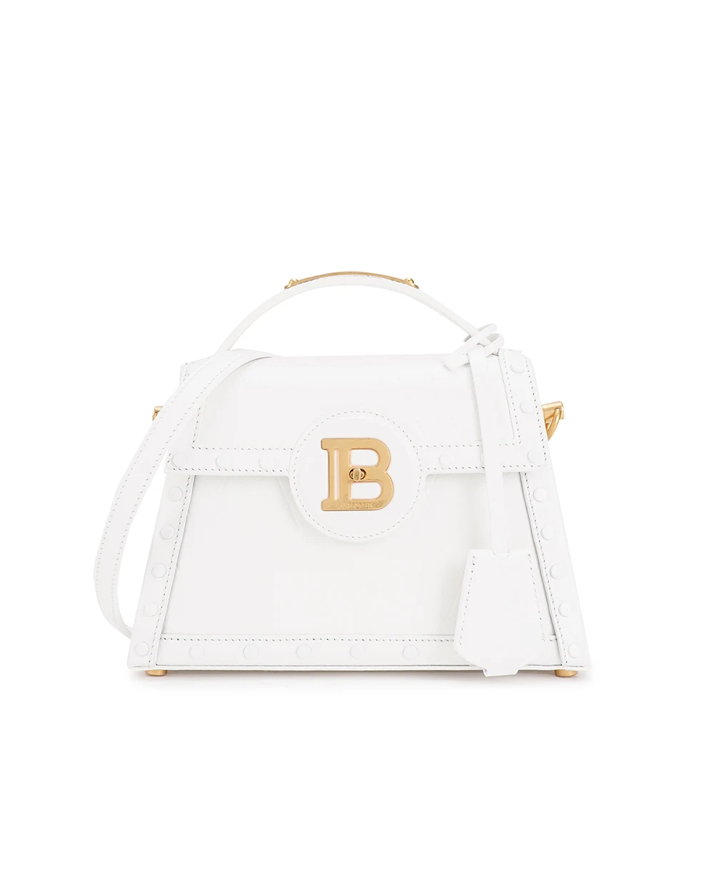 Кожаная сумка B-Buzz Dynasty Balmain CN0DB867LQML, белый цвет • Купить в интернет-магазине Kameron