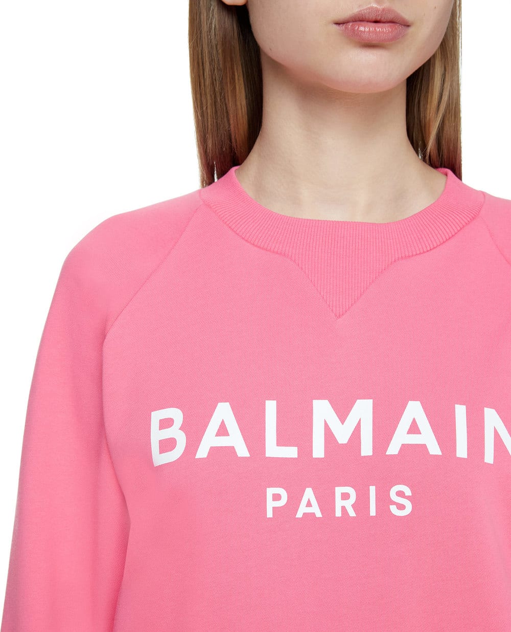 Свитшот Balmain VF13691B002-S, розовый цвет • Купить в интернет-магазине Kameron