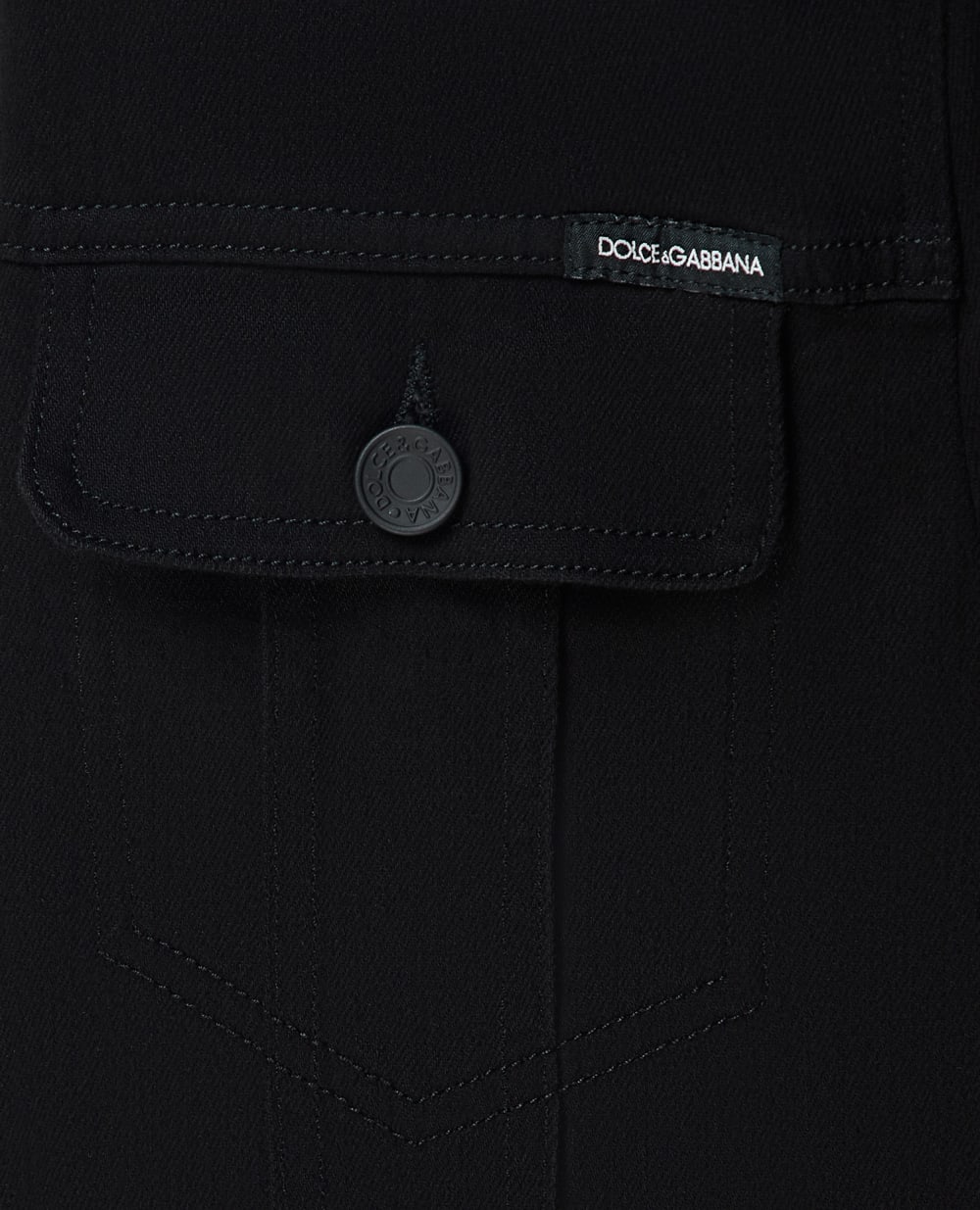 Джинсовая куртка Dolce&Gabbana G9VZ8D-G8CN9, черный цвет • Купить в интернет-магазине Kameron