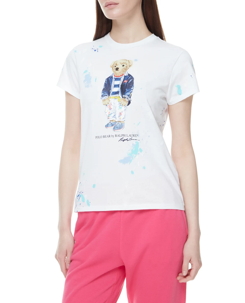 Футболка Polo Bear Polo Ralph Lauren 211856643001, белый цвет • Купить в интернет-магазине Kameron