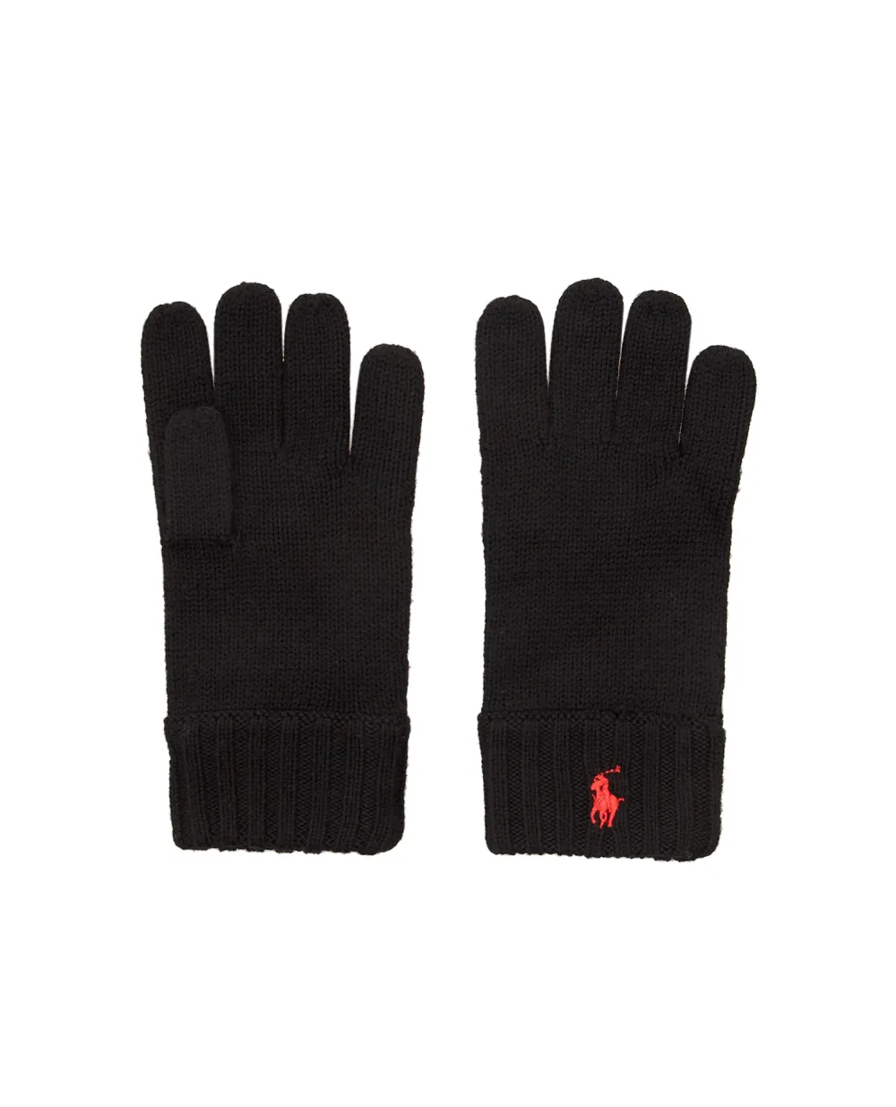 Детские шерстяные перчатки Polo Ralph Lauren Kids 322879736001, черный цвет • Купить в интернет-магазине Kameron