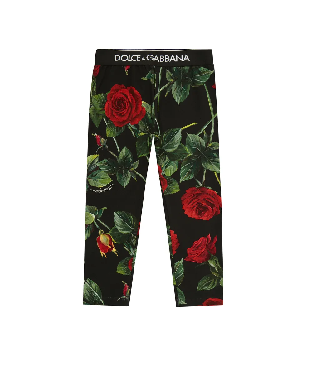 Леггинсы Dolce&Gabbana Kids L5JP3J-FSGYF-B, черный цвет • Купить в интернет-магазине Kameron